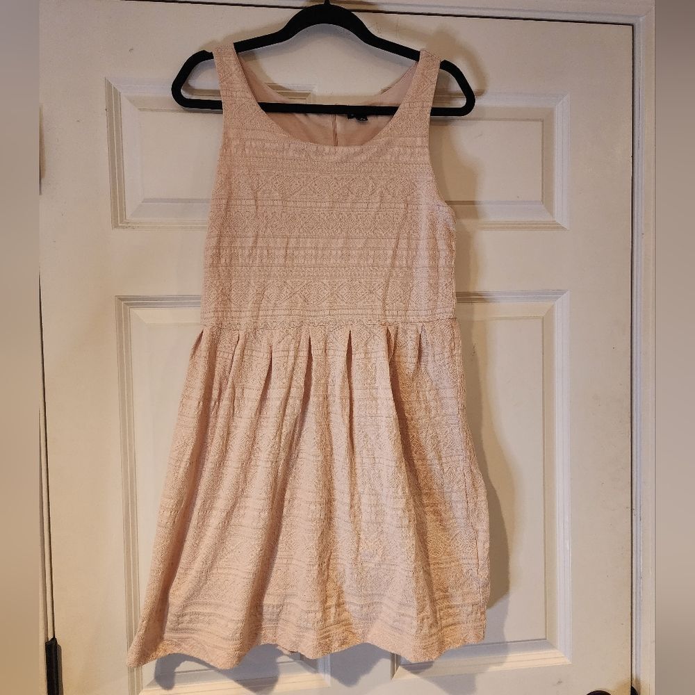 George Stretchy textured fit and flare dress M